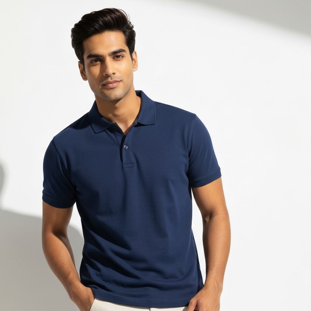 Navy Blue Polo T-Shirt