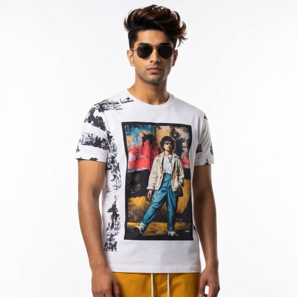 Graphic Printed Oversized Tee